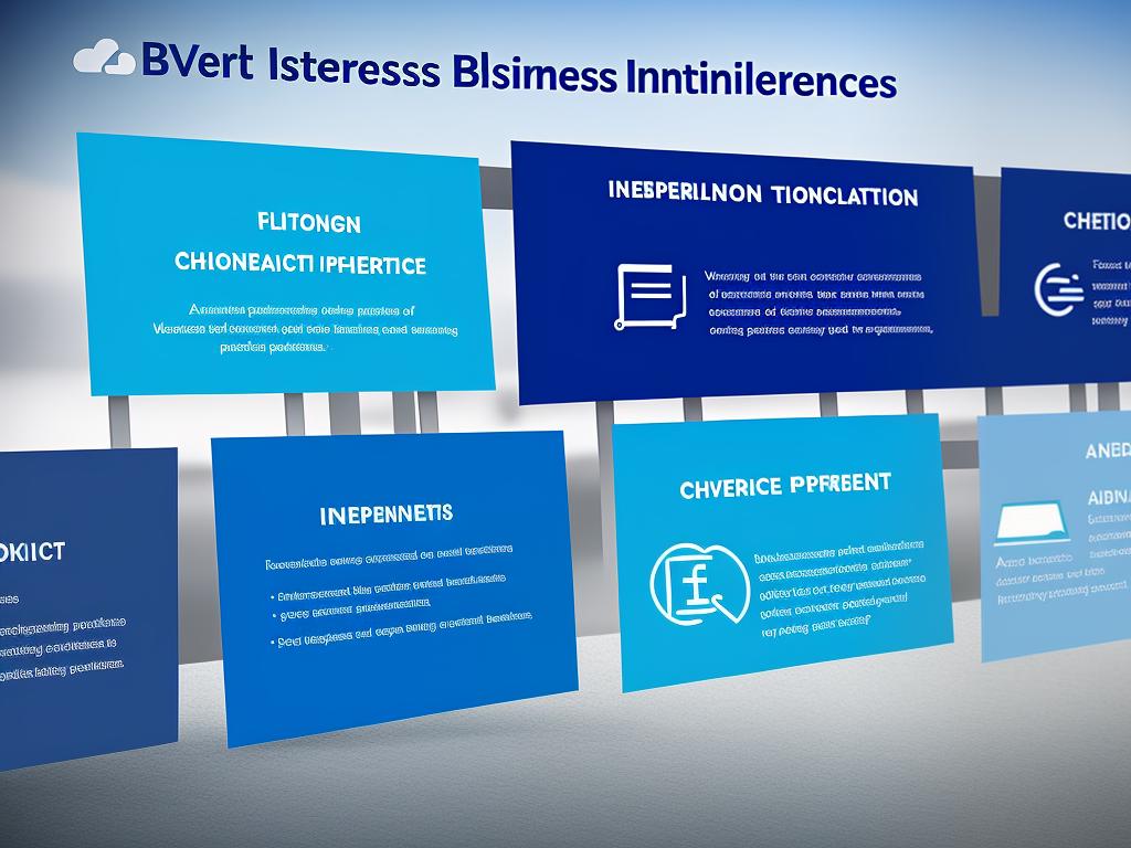 Image depicting the various stages of the business intelligence process